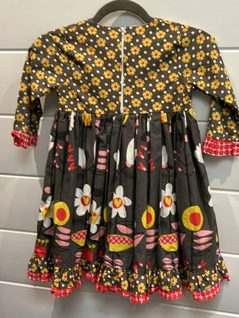 Jelly the pug girls size 6 Indian summer Jordan‎ layered dress - Picture 6 of 7